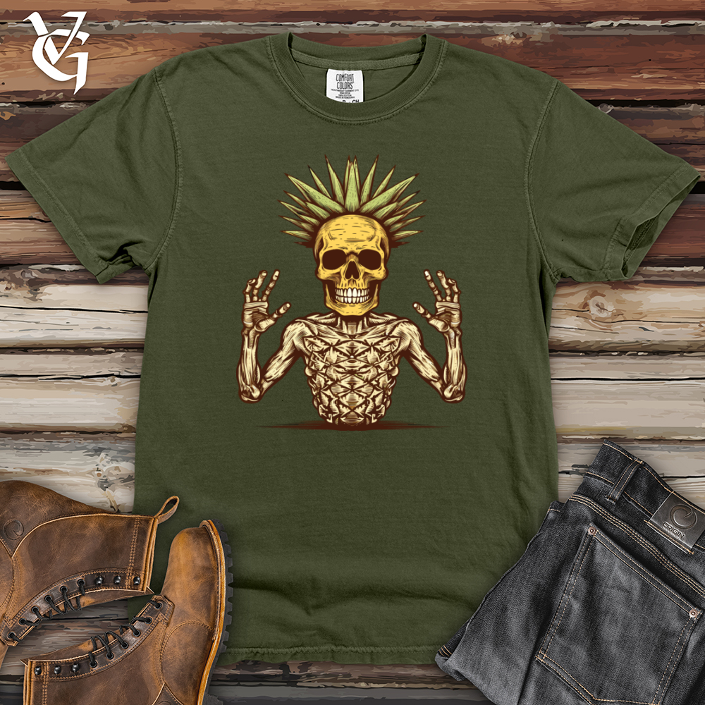 Viking Goods Retrowave Pineapple Poppin Heavy Cotton Comfort Colors Tee Moss / L