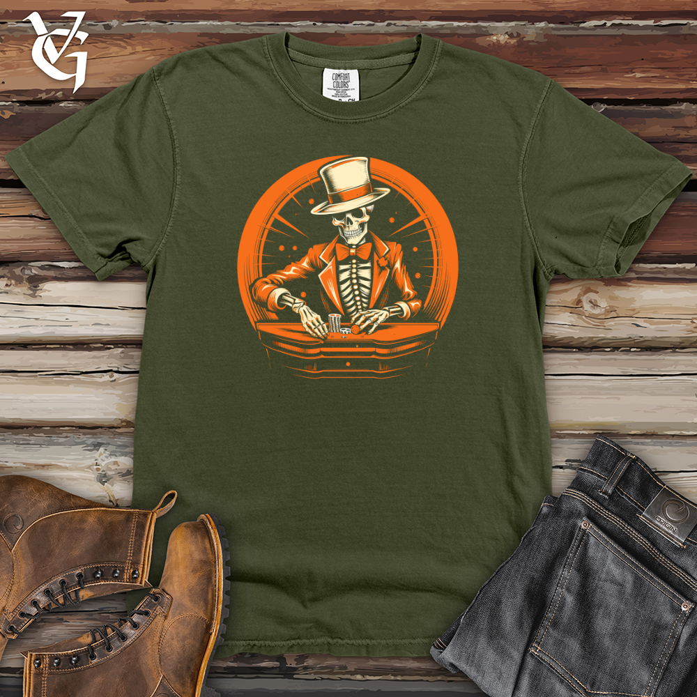 Viking Goods Risk Taking Orange Gambler Heavy Cotton Comfort Colors Tee Moss / L
