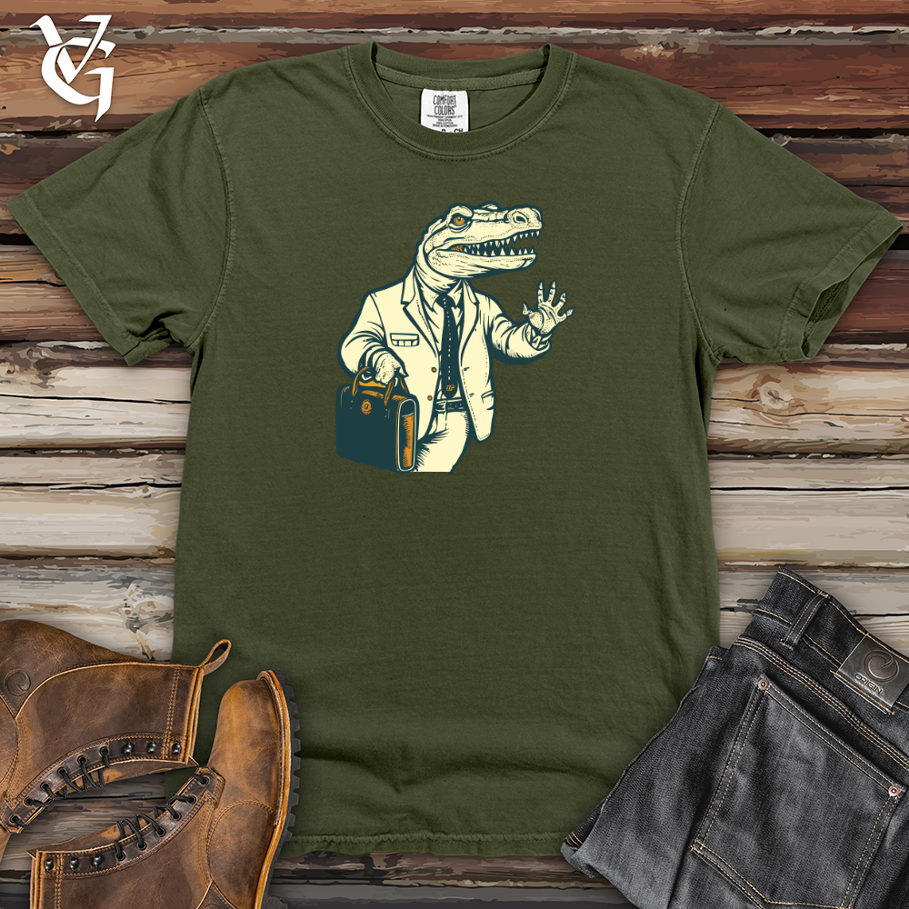 Viking Goods Savvy Gator Heavy Cotton Comfort Colors Tee Moss / L