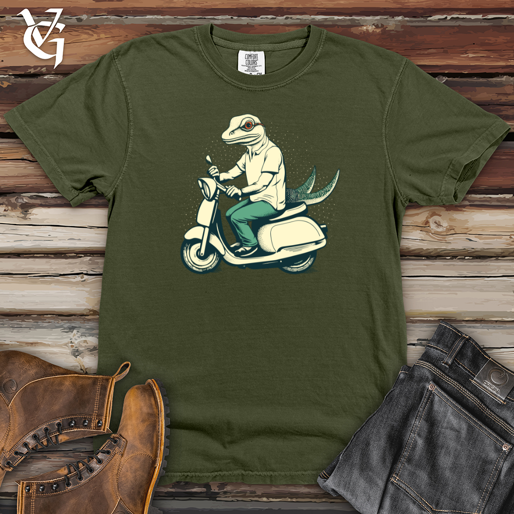 Viking Goods Scooter Joyride Lizard Heavy Cotton Comfort Colors Tee Moss / L