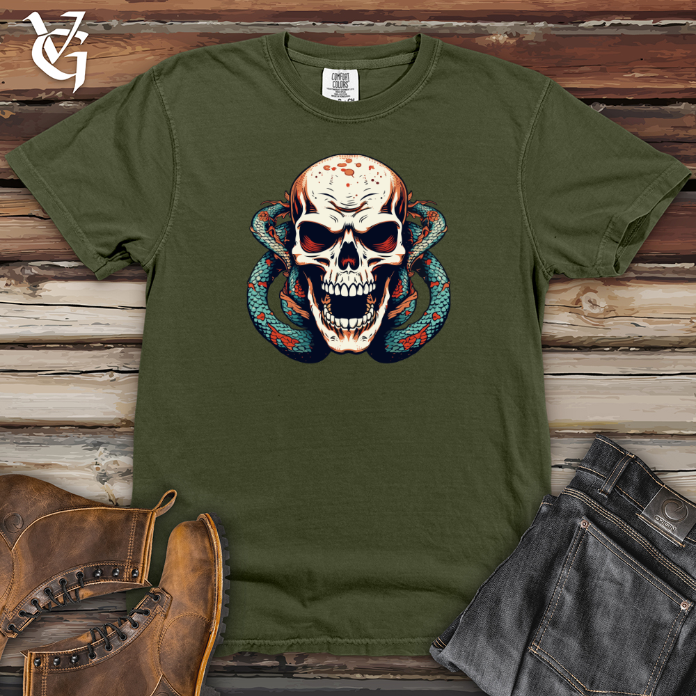 Viking Goods Serpents Remains Heavy Cotton Comfort Colors Tee Moss / L