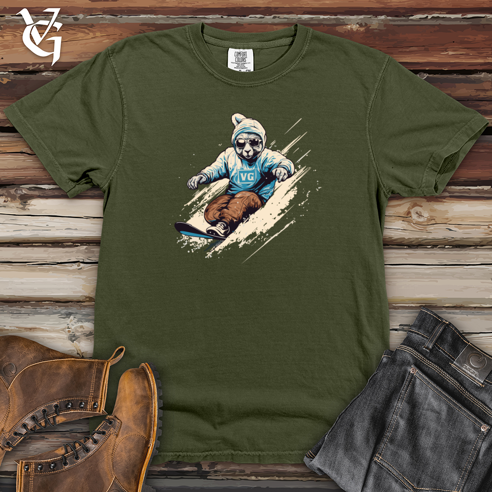 Viking Goods Sloth Snowboard Rush Heavy Cotton Comfort Colors Tee Moss / L