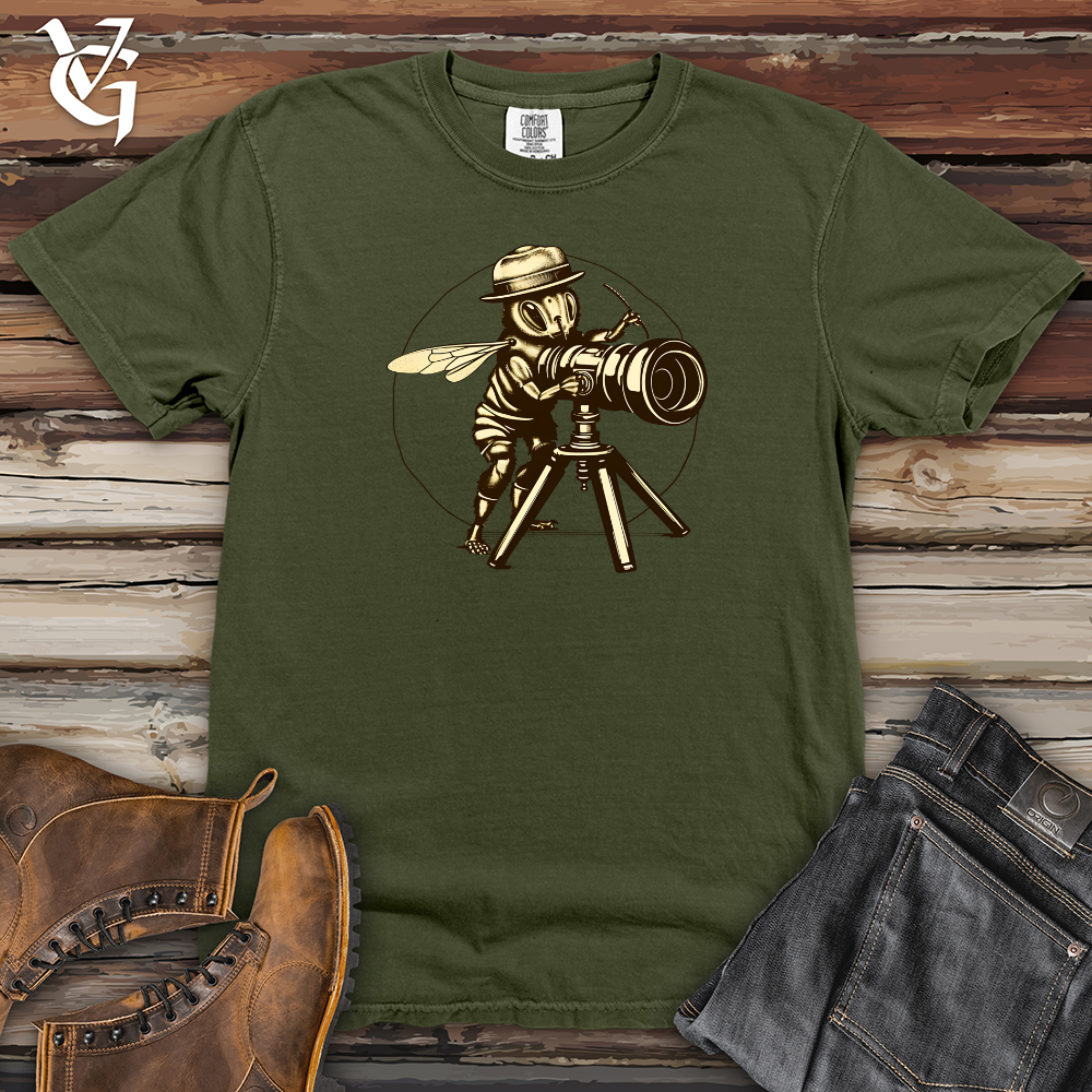 Viking Goods Snapshot Buzzographer Heavy Cotton Comfort Colors Tee Moss / L