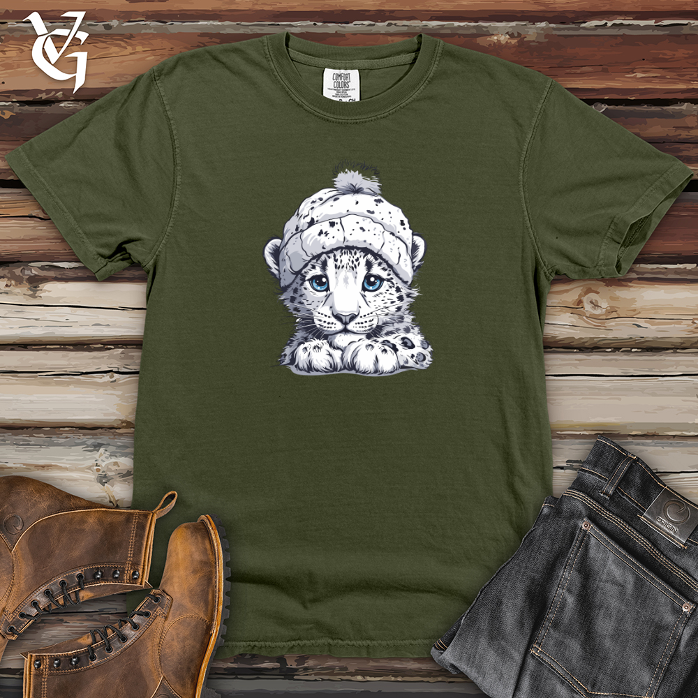 Viking Goods Snow Leopard Warmth Heavy Cotton Comfort Colors Tee Moss / L