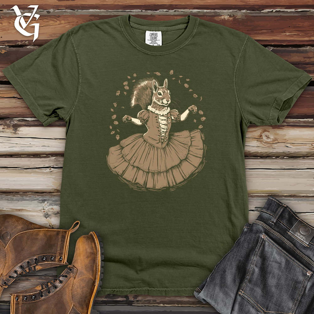 Viking Goods Squirrel Ballet Whirl Heavy Cotton Comfort Colors Tee Moss / L