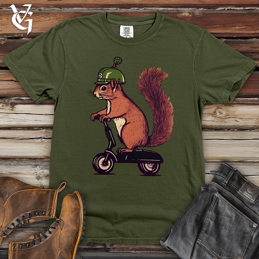 Viking Goods Squirrel Scoot Heavy Cotton Comfort Colors Tee Moss / L