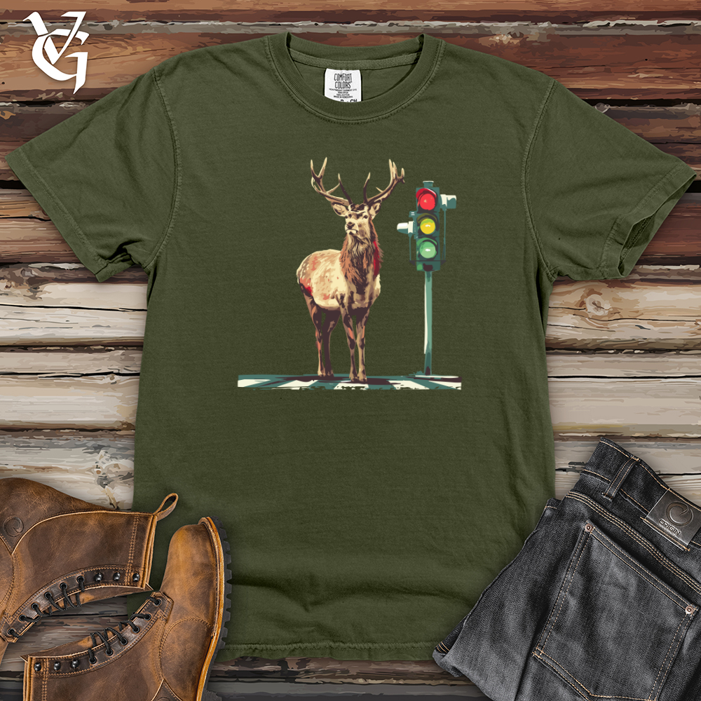 Viking Goods Stag Urban Intersection Heavy Cotton Comfort Colors Tee Moss / L