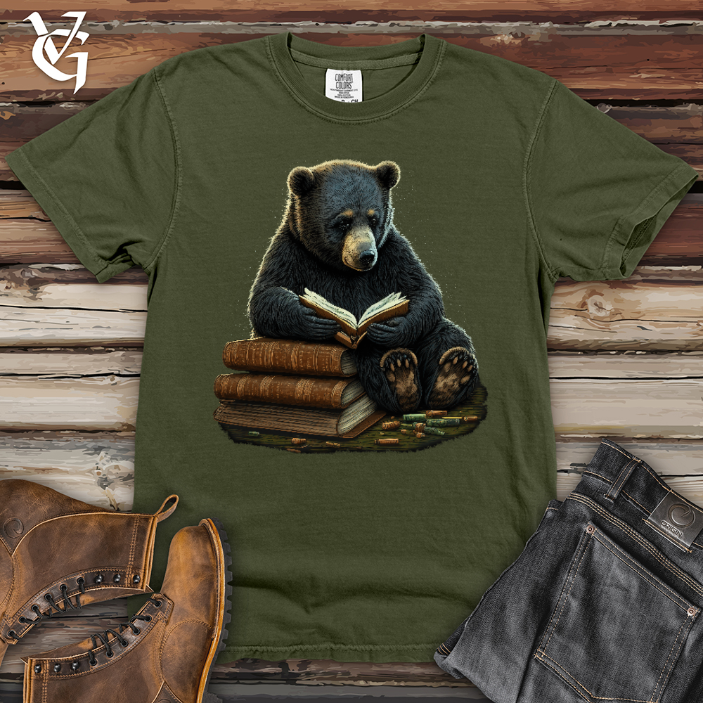 Viking Goods Studious Bear Heavy Cotton Comfort Colors Tee Moss / L