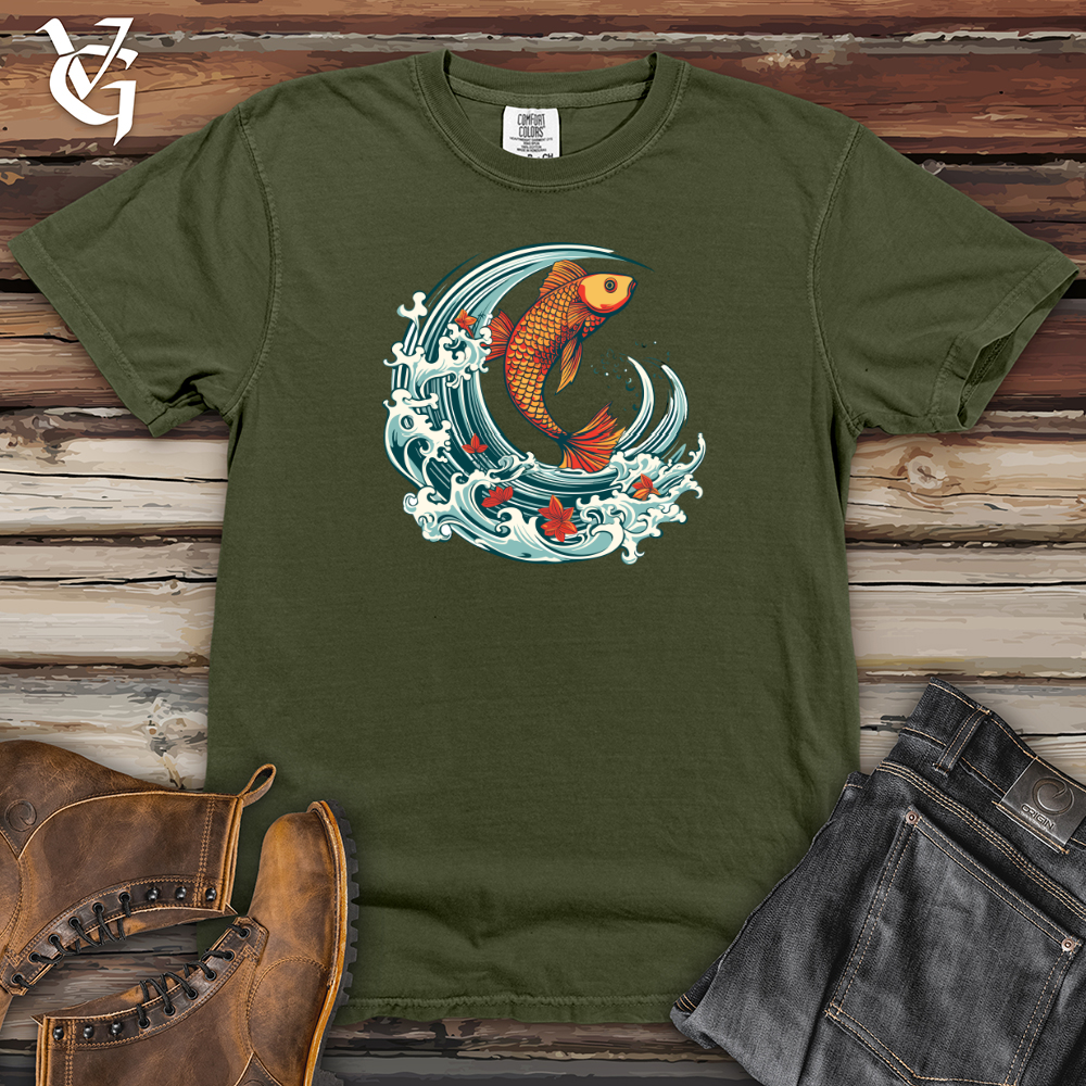 Viking Goods Surfin Finatics  Heavy Cotton Comfort Colors Tee Moss / L