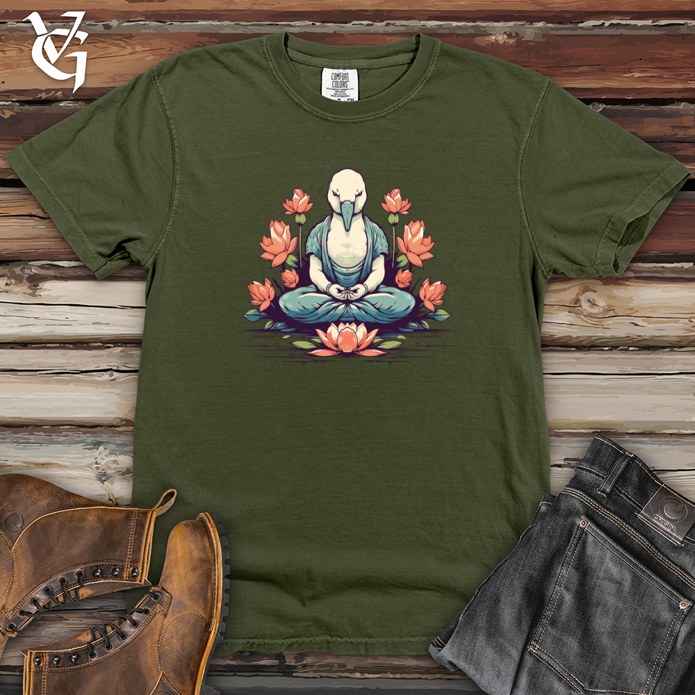 Viking Goods Swan Zen Bloom Heavy Cotton Comfort Colors Tee Moss / L