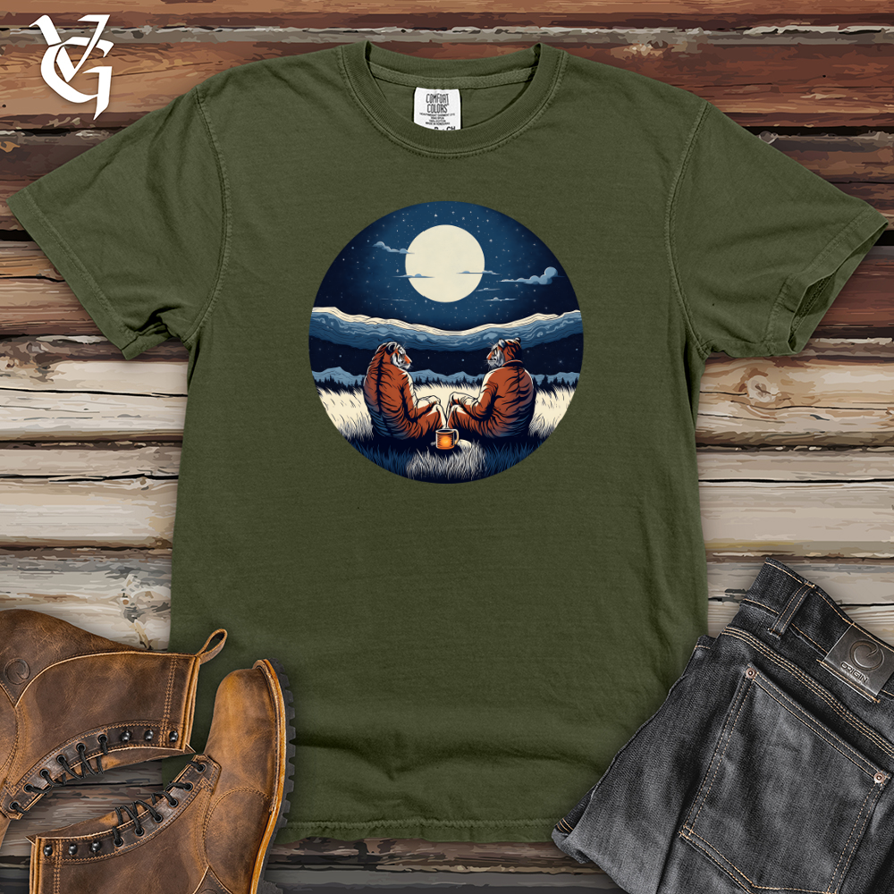 Viking Goods Tigers Moonlight Serenity Heavy Cotton Comfort Colors Tee Moss / L