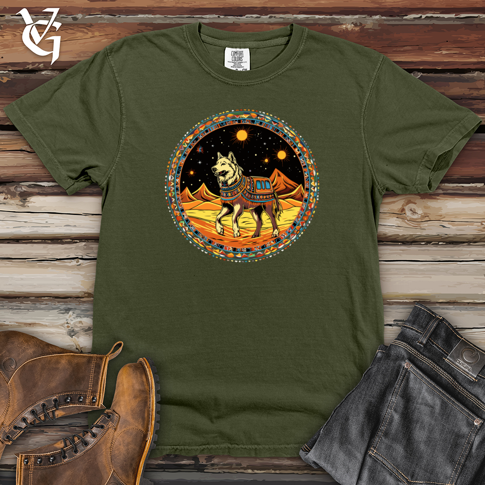 Viking Goods Tribal Canine Cosmos Heavy Cotton Comfort Colors Tee Moss / L