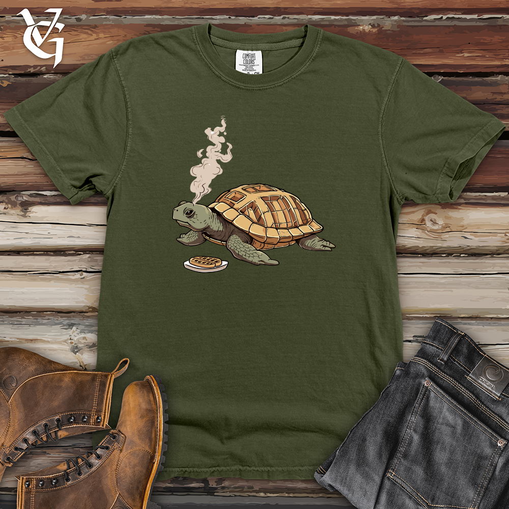 Viking Goods Turtle Waffle Breakfast Heavy Cotton Comfort Colors Tee Moss / L