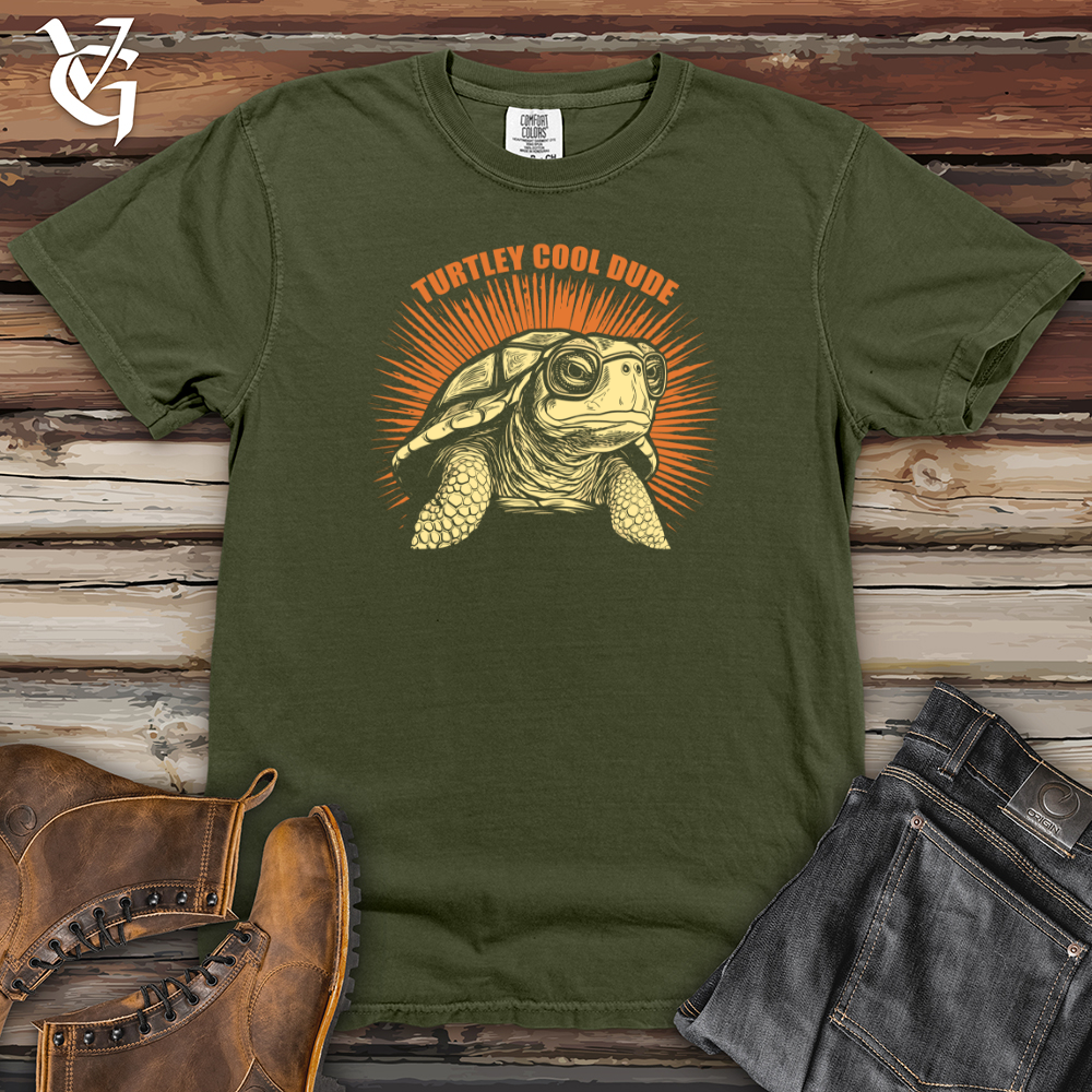 Viking Goods Turtley Cool Dude Heavy Cotton Comfort Colors Tee Moss / L