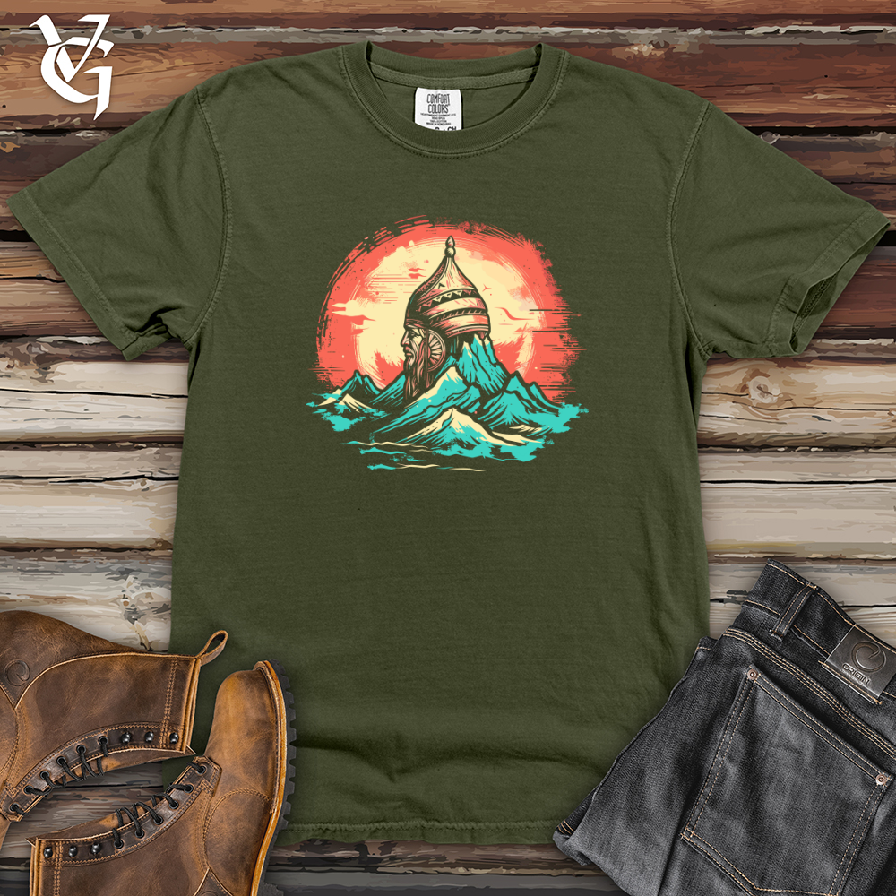 Viking Goods Viking Mountain Solitude Heavy Cotton Comfort Colors Tee Moss / L
