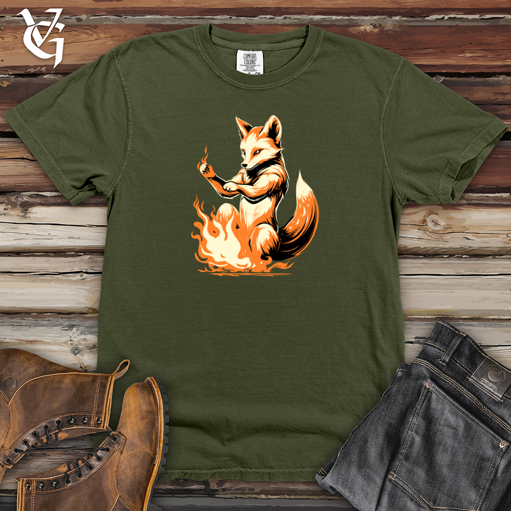 Viking Goods Vintage Fire Fox Heavy Cotton Comfort Colors Tee Moss / L