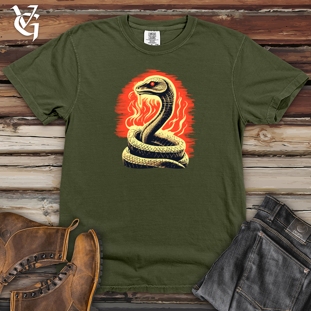 Viking Goods Vintage Fire Serpent Heavy Cotton Comfort Colors Tee Moss / L