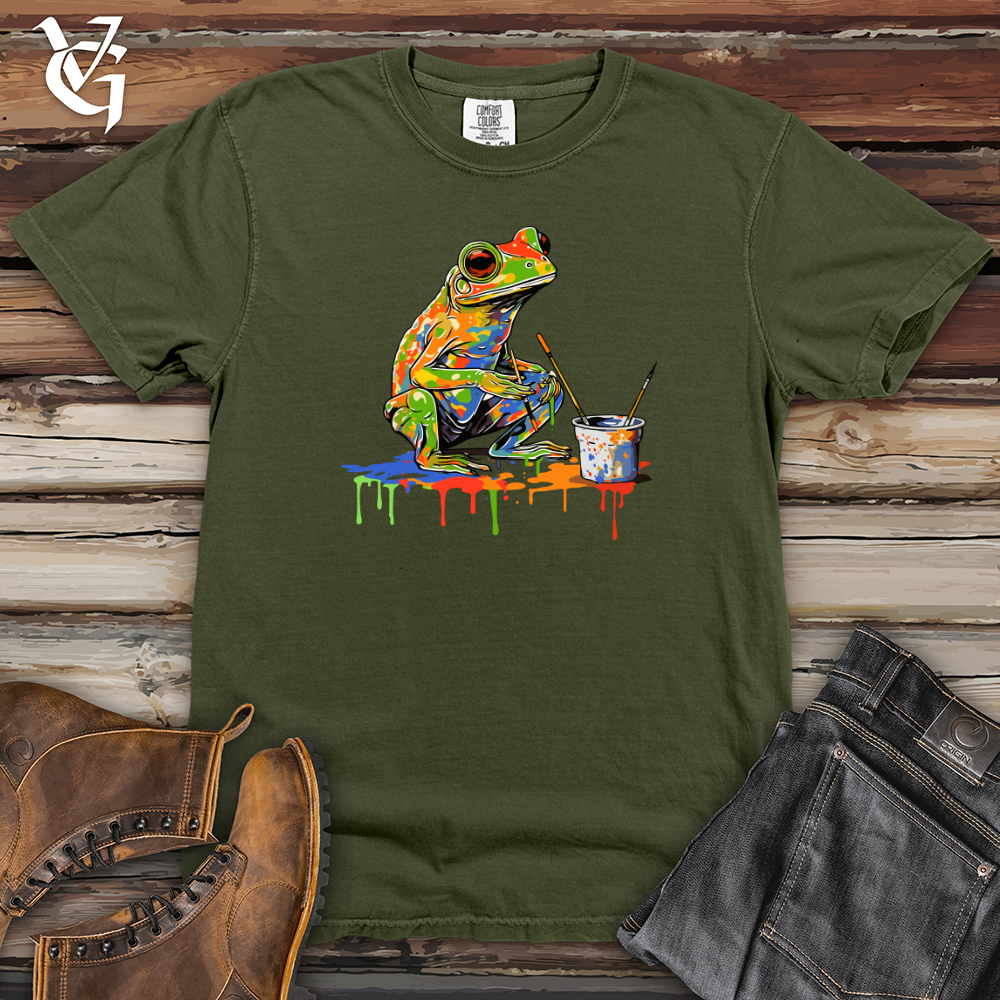 Viking Goods Vintage Masterpiece Frog Heavy Cotton Comfort Colors Tee Moss / L