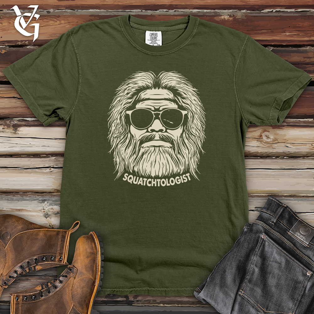 Viking Goods Vintage Retro Squatch Heavy Cotton Comfort Colors Tee Moss / L
