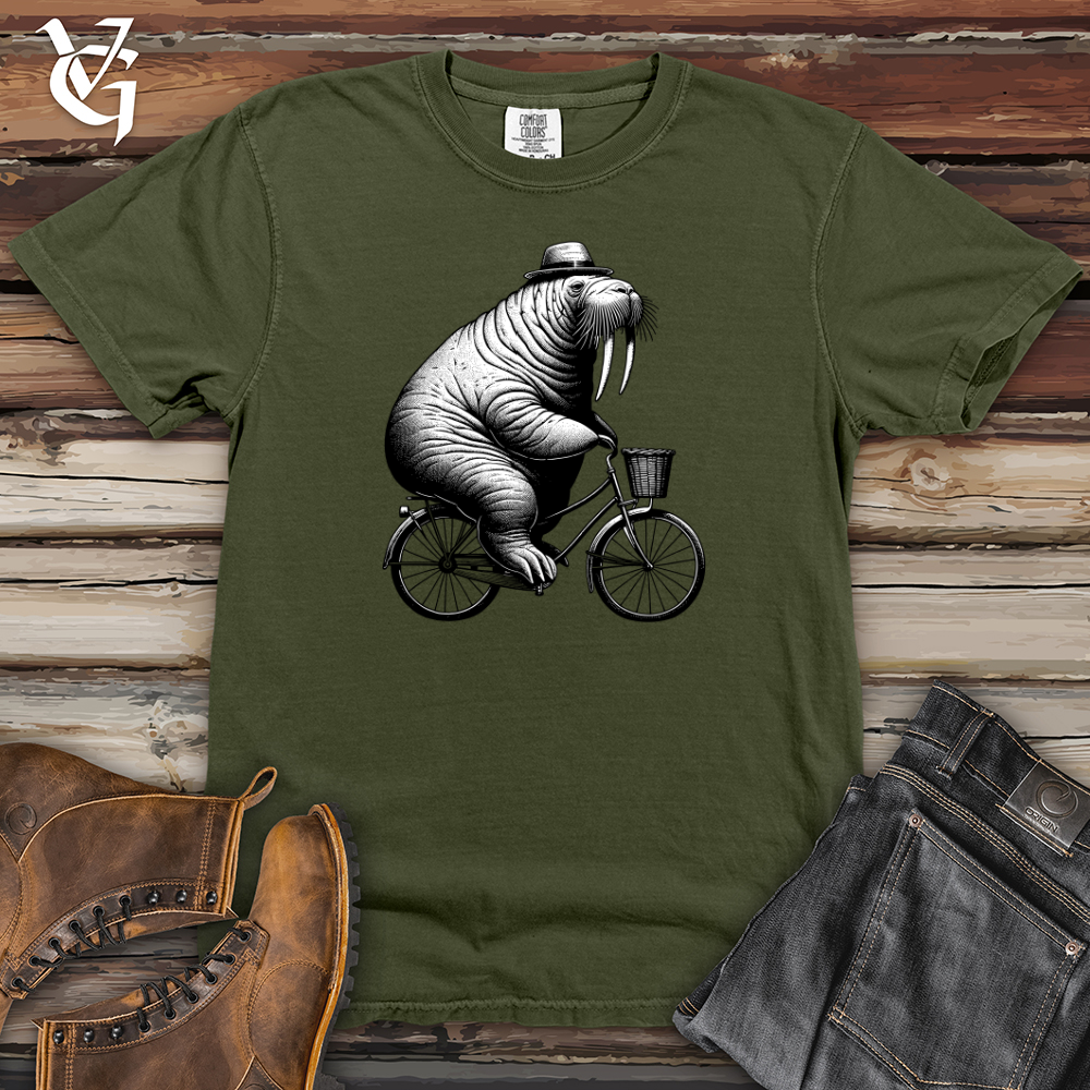 Viking Goods walrus Heavy Cotton Comfort Colors Tee Moss / L