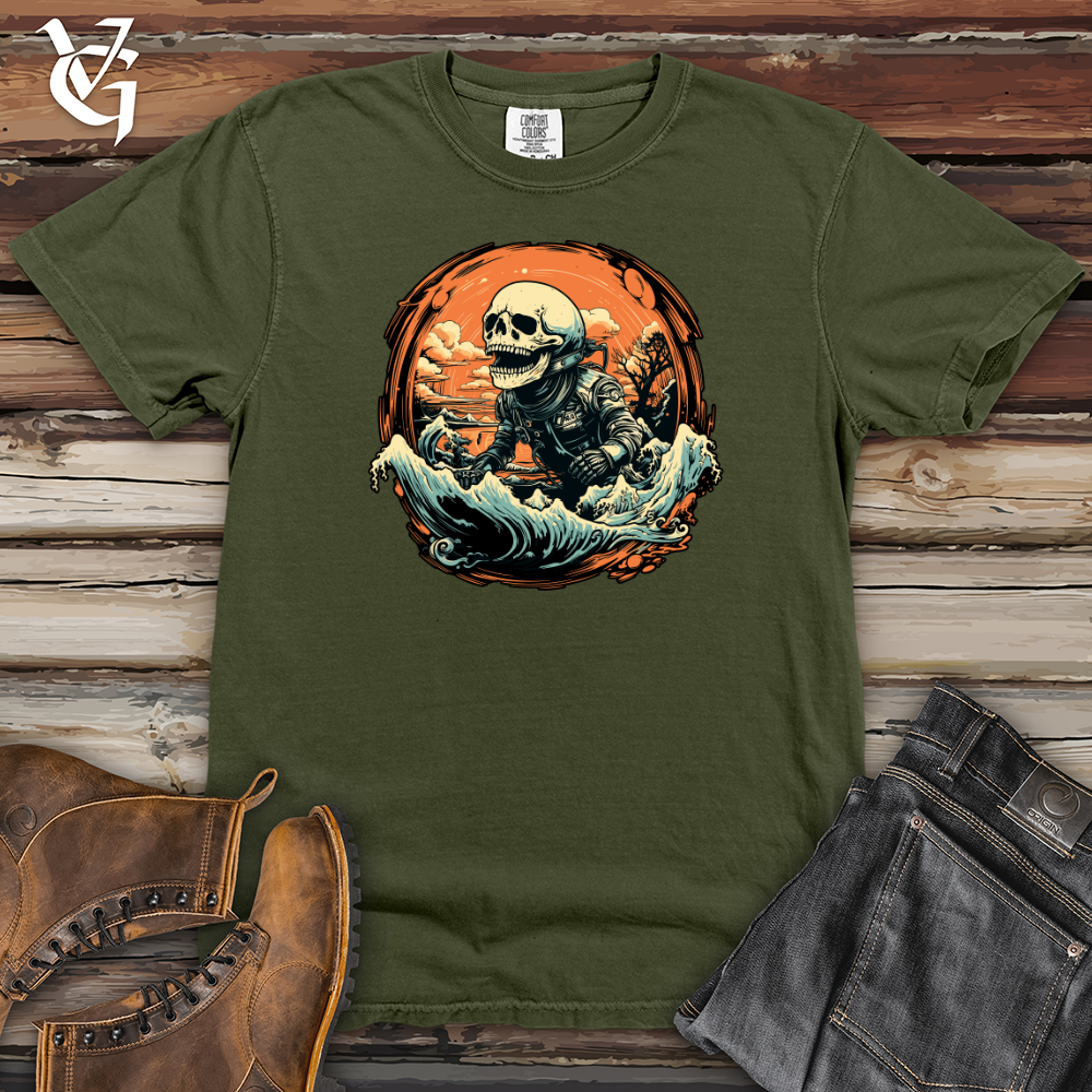 Viking Goods Whale Scaping Expedition Heavy Cotton Comfort Colors Tee Moss / L