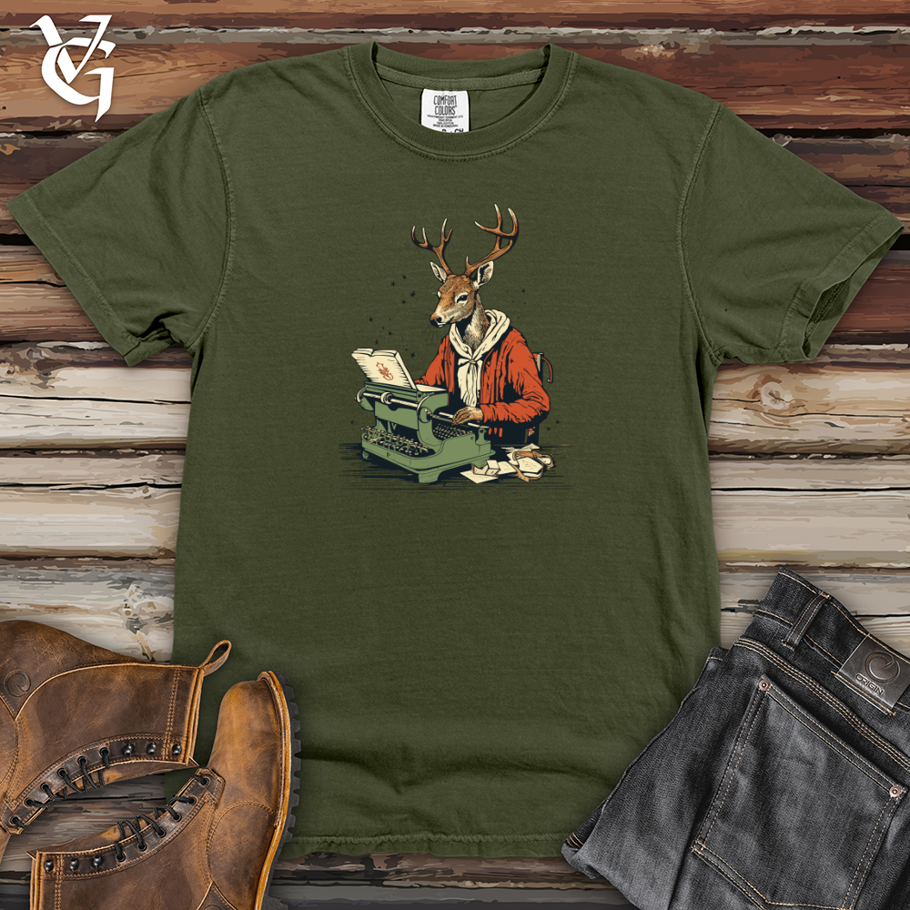 Viking Goods Whimsical Woodland Writer Heavy Cotton Comfort Colors Tee Moss / L
