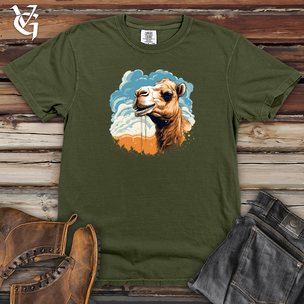 Viking Goods Whirling Dune Camel Heavy Cotton Comfort Colors Tee Moss / L