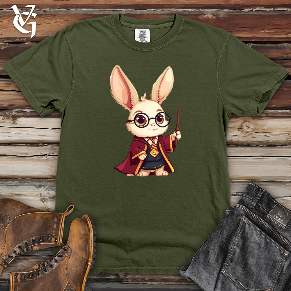 Viking Goods Wizard Bunny Charm Heavy Cotton Comfort Colors Tee Moss / L