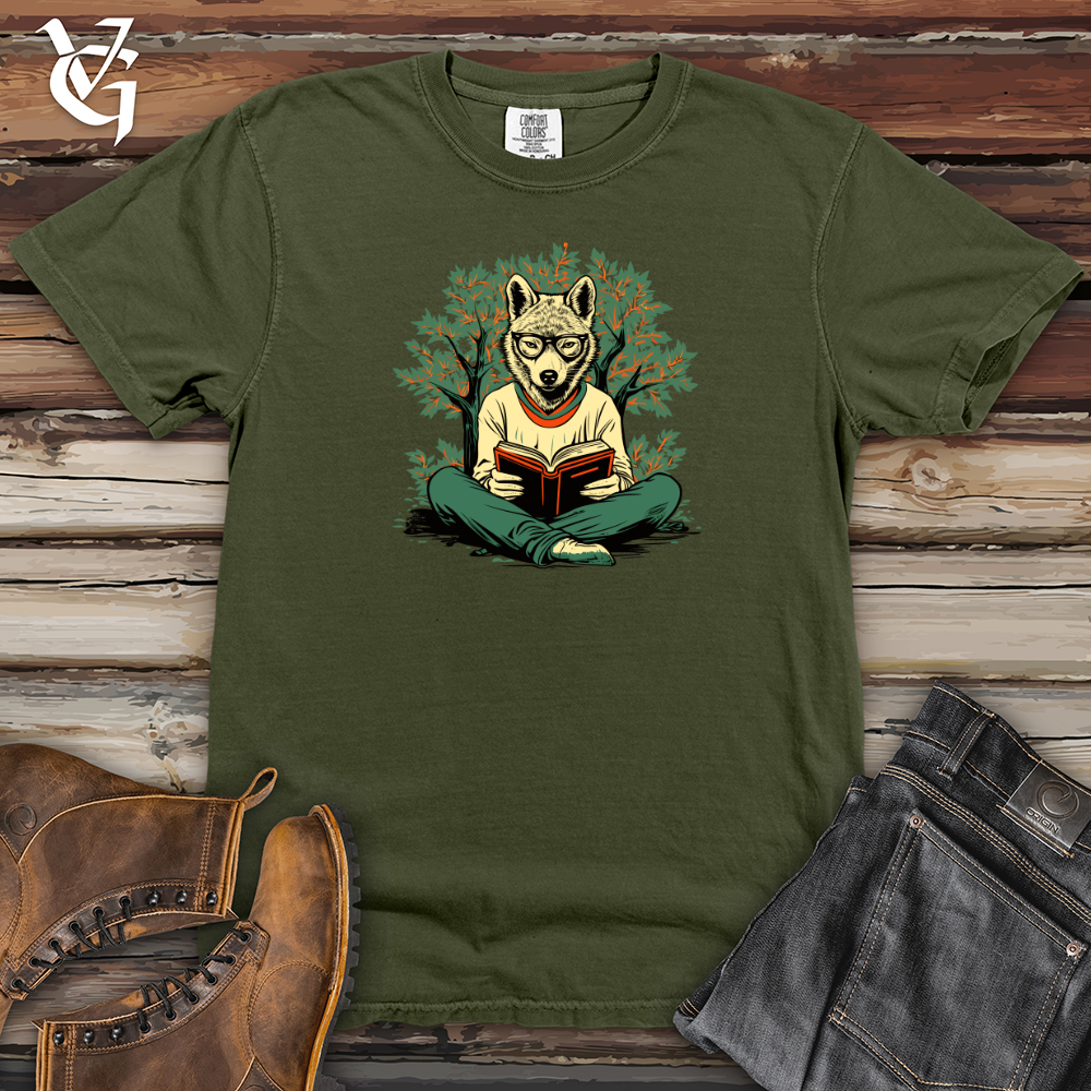 Viking Goods Woodland Bookworm Heavy Cotton Comfort Colors Tee Moss / L