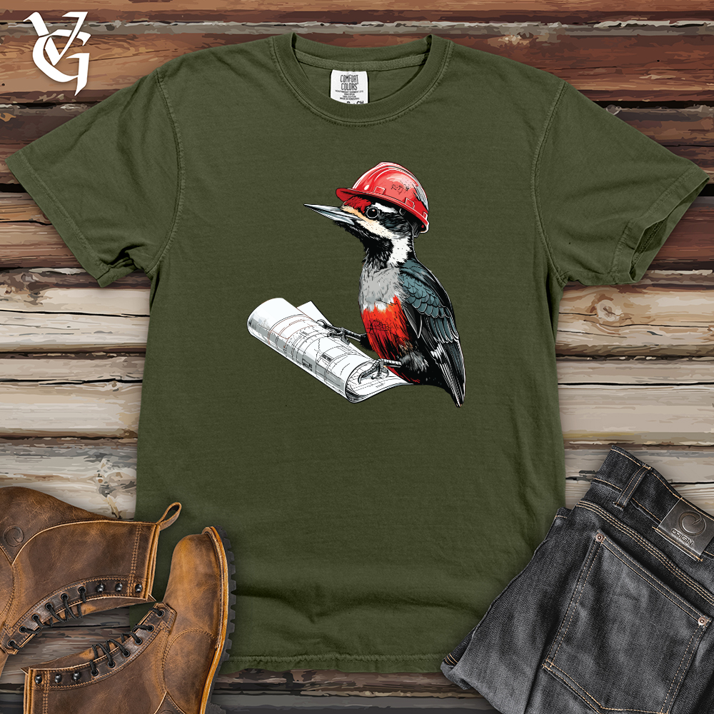 Viking Goods Woodpecker Project Planner Heavy Cotton Comfort Colors Tee Moss / L