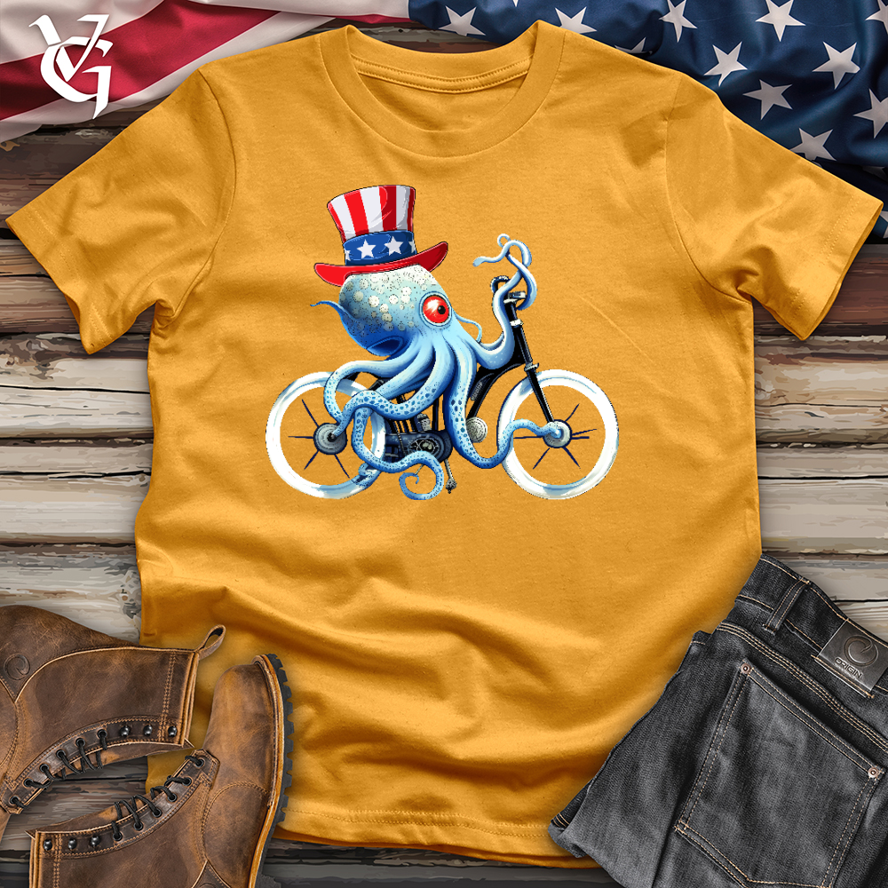 Viking Goods American Octobike Cotton Tee Mustard / L