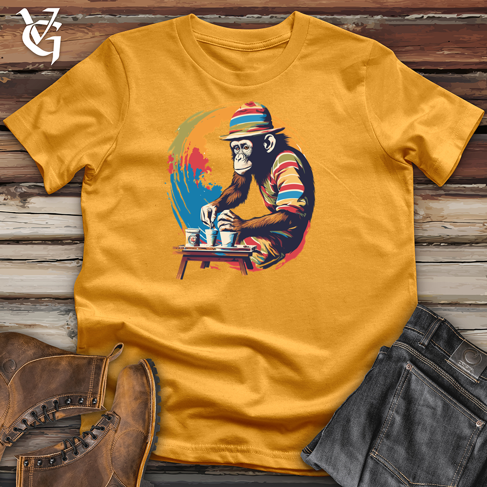 Viking Goods Artistic Primate Masterpiece Cotton Tee Mustard / L