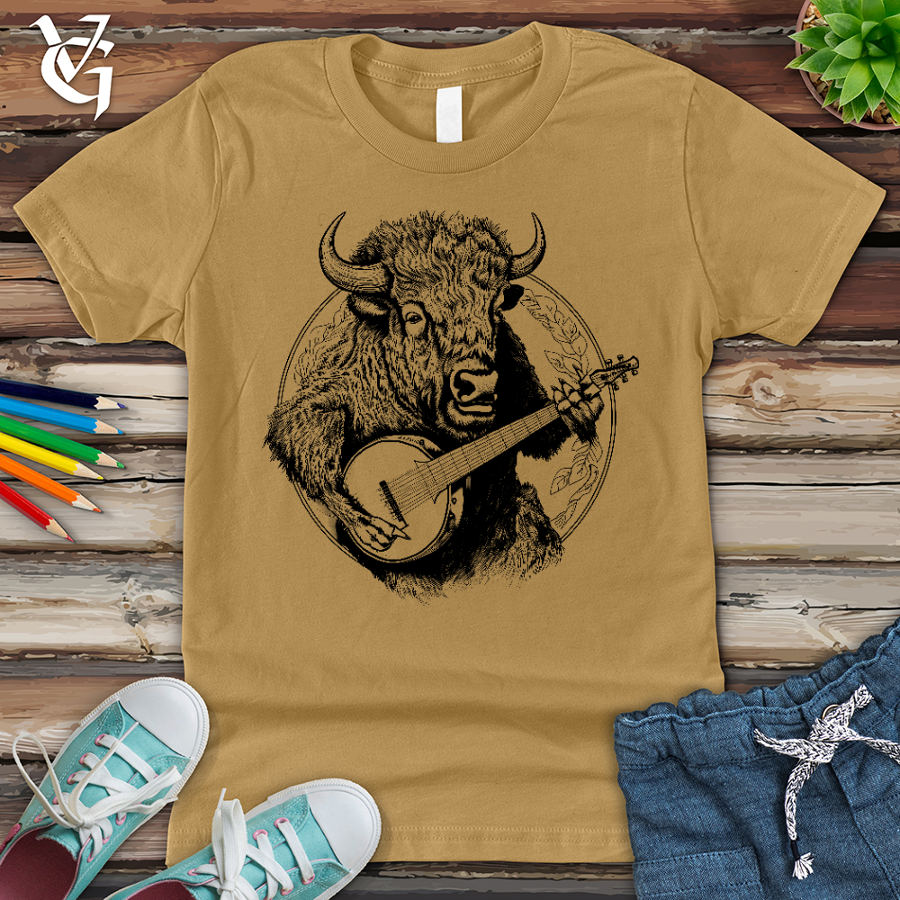 Viking Goods Banjo Bison Youth Tee Mustard / L