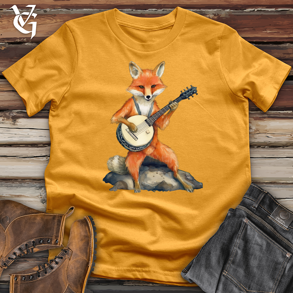 Viking Goods Banjo Fox Cotton Tee Mustard / L