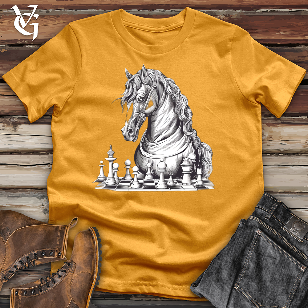 Viking Goods Chess Knight Cotton Tee Mustard / L