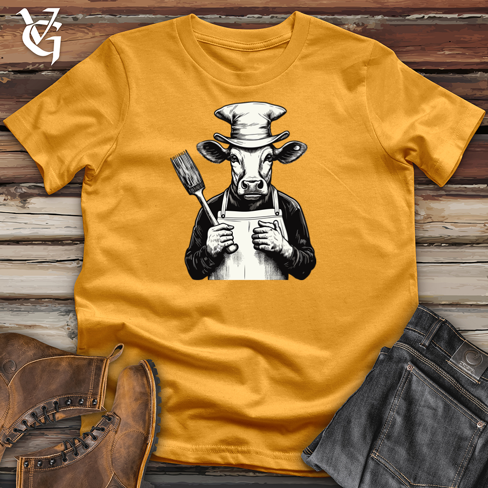 Viking Goods Culinary Cow Mastery Cotton Tee Mustard / L