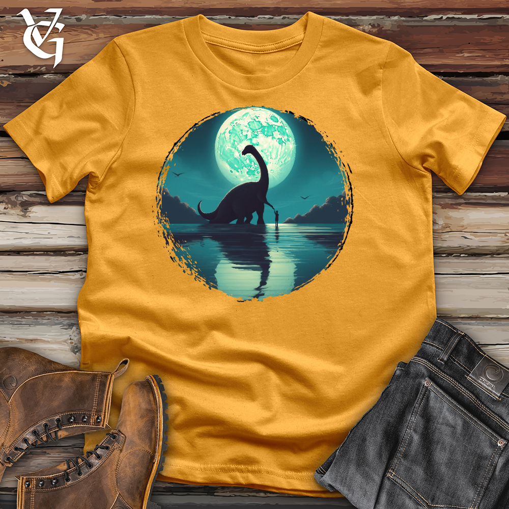 Viking Goods Dino Under The Moon Cotton Tee Mustard / L