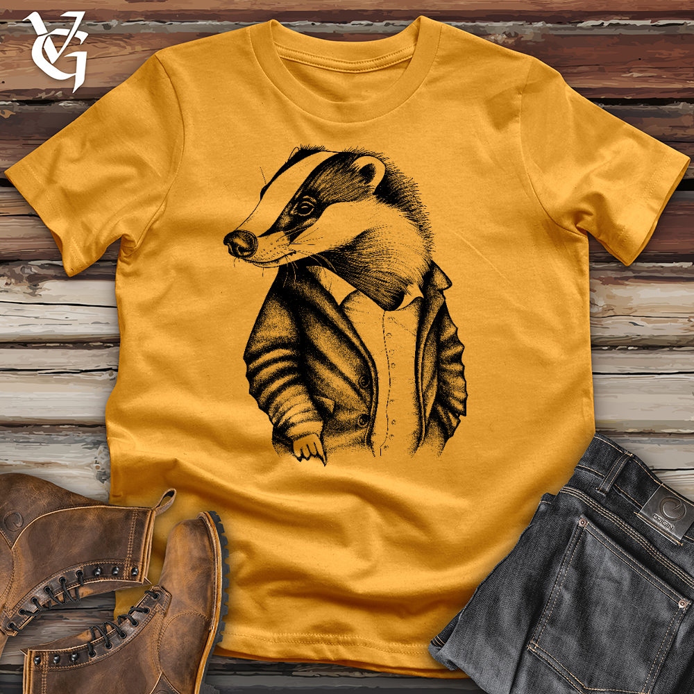 Viking Goods Dr. Badger Cotton Tee Mustard / L