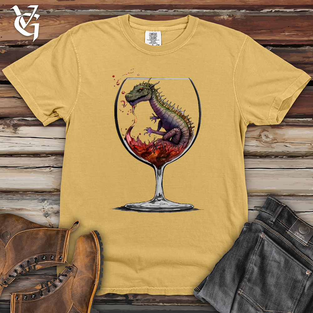 Viking Goods Dragons Drink Heavy Cotton Comfort Colors Tee Mustard / L