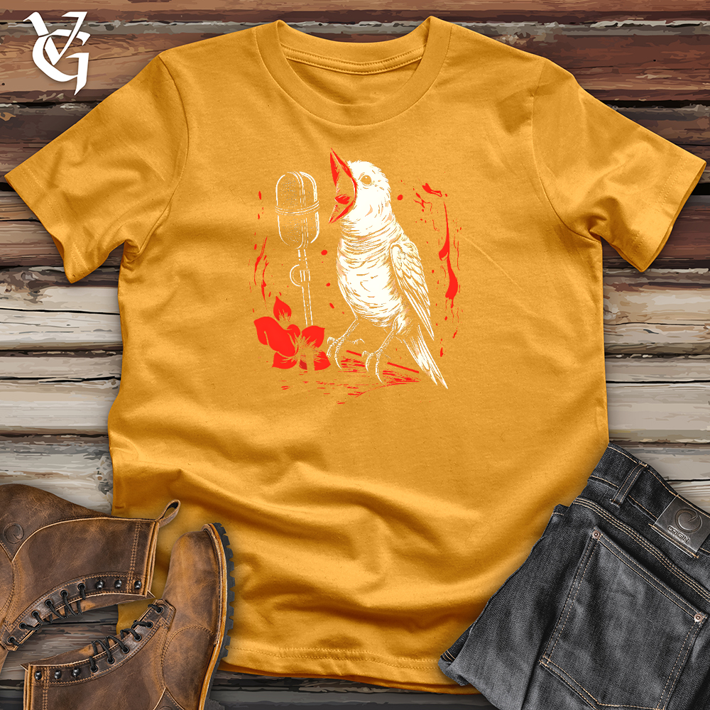 Viking Goods Featuring a Bird Cotton Tee Mustard / L