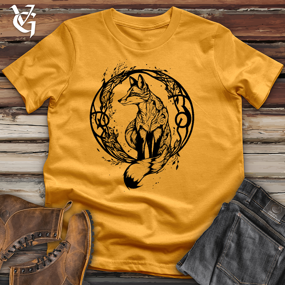 Viking Goods Fox Tattoo Cotton Tee Mustard / L