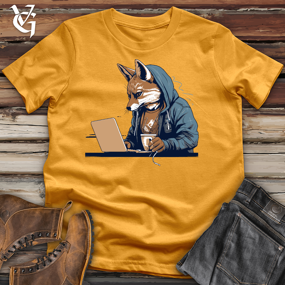 Viking Goods Foxy Tech Sip Cotton Tee Mustard / L