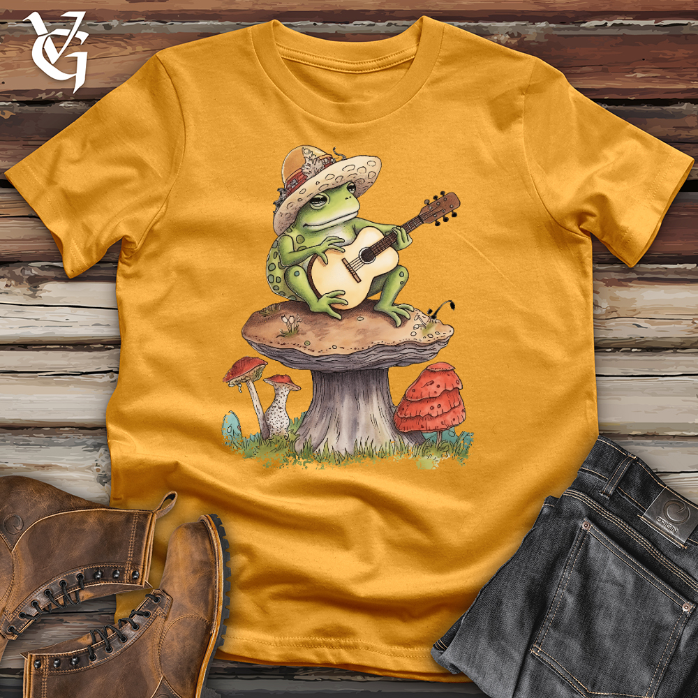 Viking Goods Frog Banjammin Cotton Tee Mustard / L