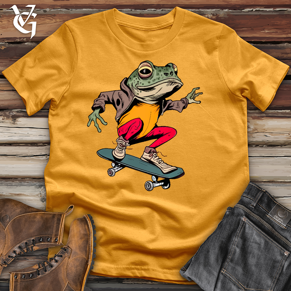 Viking Goods Frog Skates Cotton Tee Mustard / L