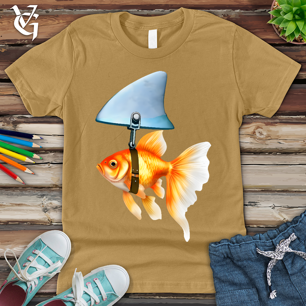 Viking Goods Goldfish Shark Fin Youth Tee Mustard / L