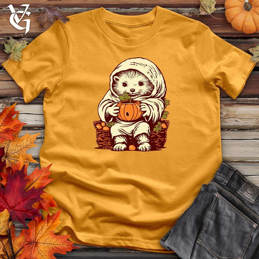 Viking Goods Harvest Hedgehog Delights Cotton Tee Mustard / L