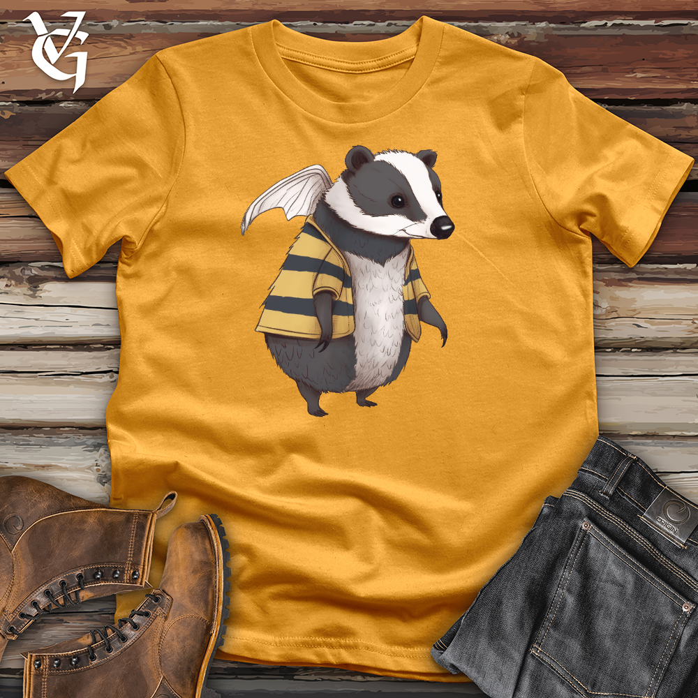 Viking Goods Honey Badger Bee Cotton Tee Mustard / L