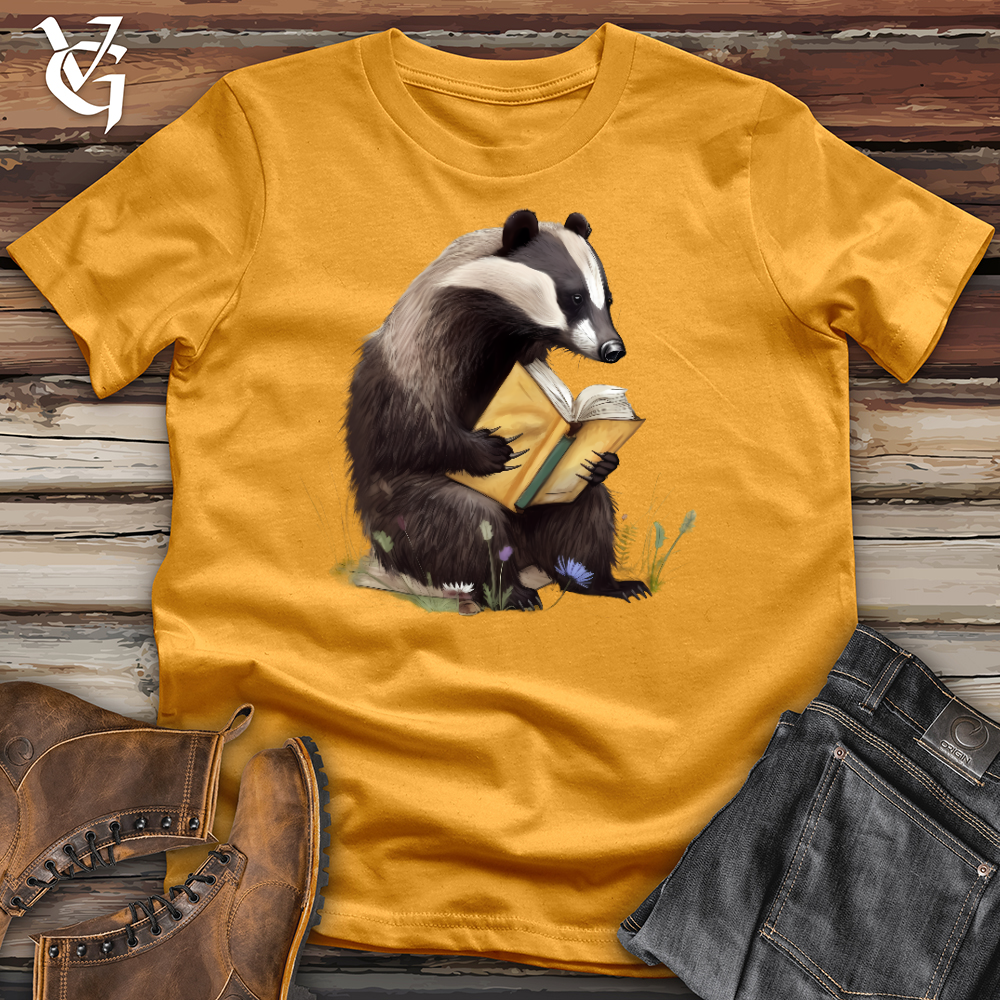 Viking Goods Honey Badger Professor Cotton Tee Mustard / L