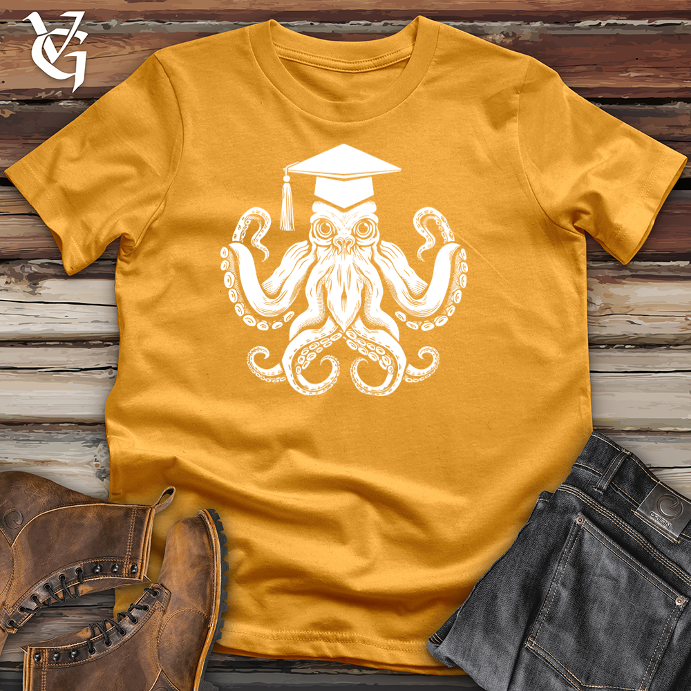 Viking Goods Intellectual Octopus Achievement Cotton Tee Mustard / L