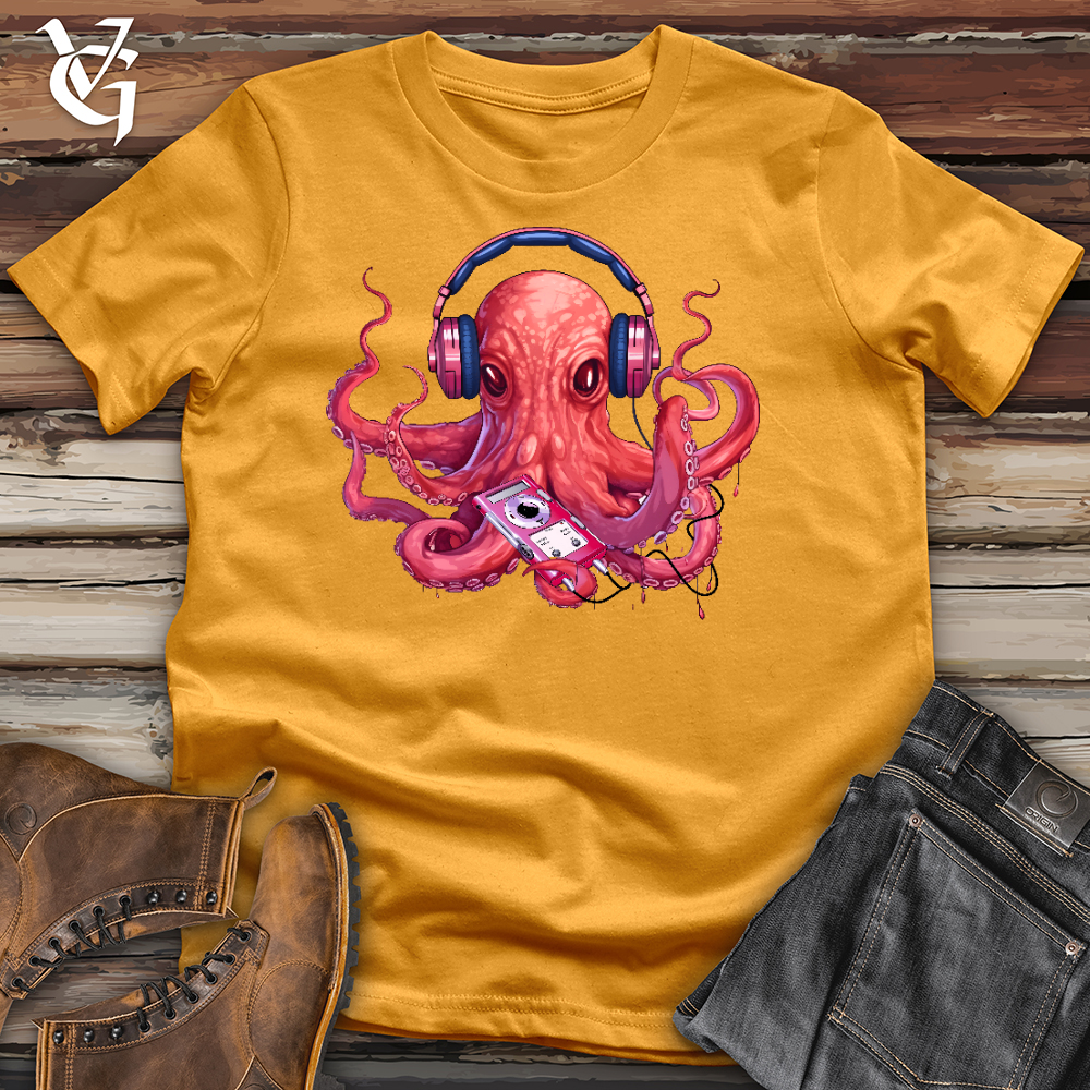Viking Goods Jammin Octopus Cotton Tee Mustard / L